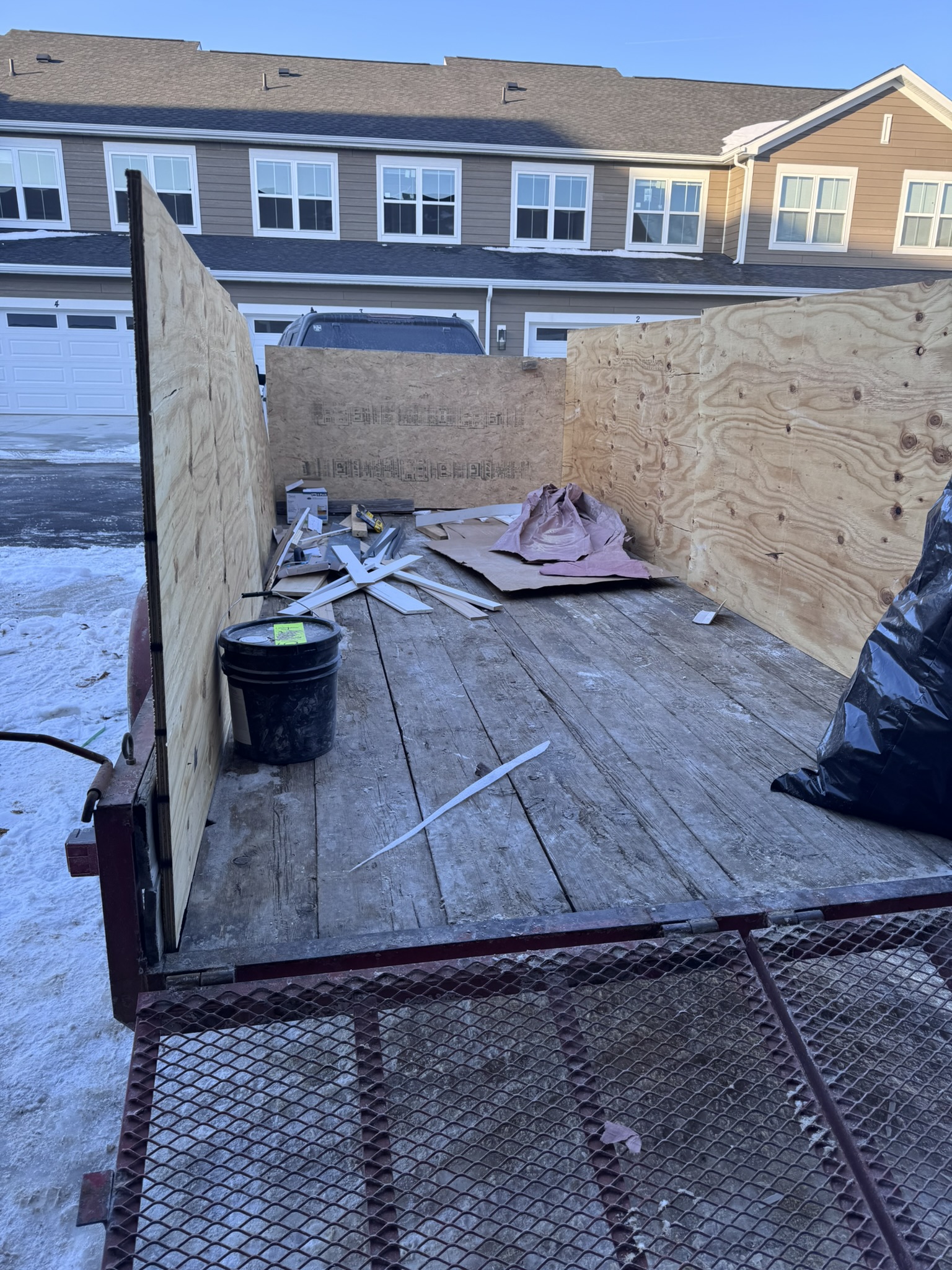 After photo of a job site cleanup