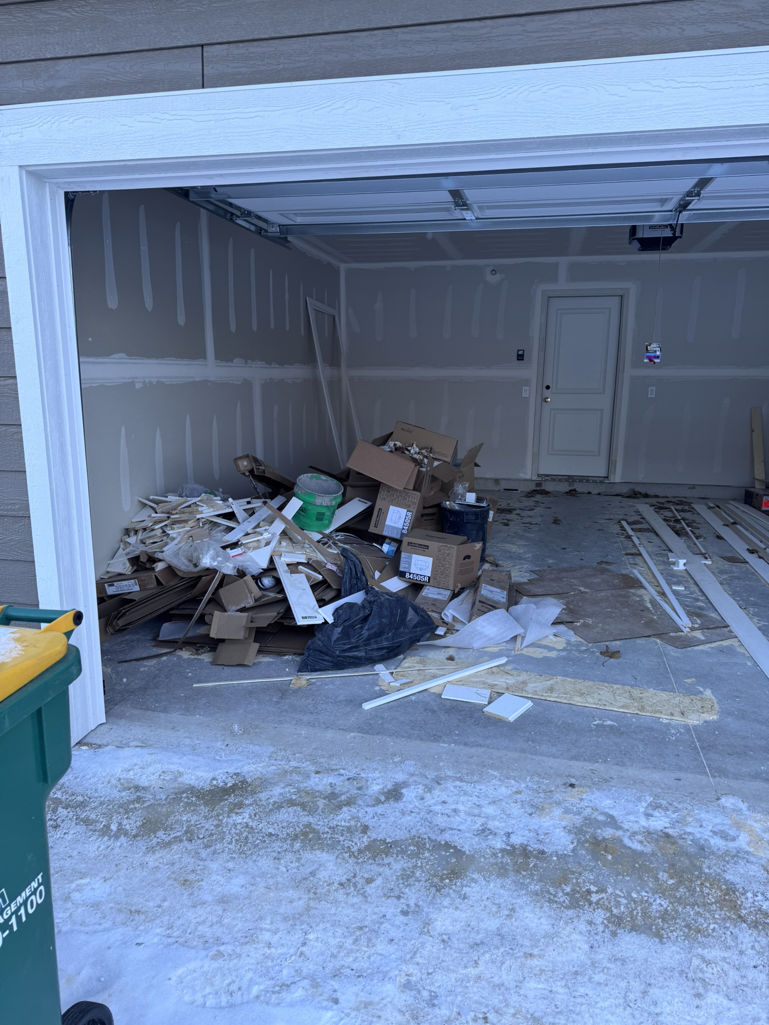 After photo of a job site cleanup