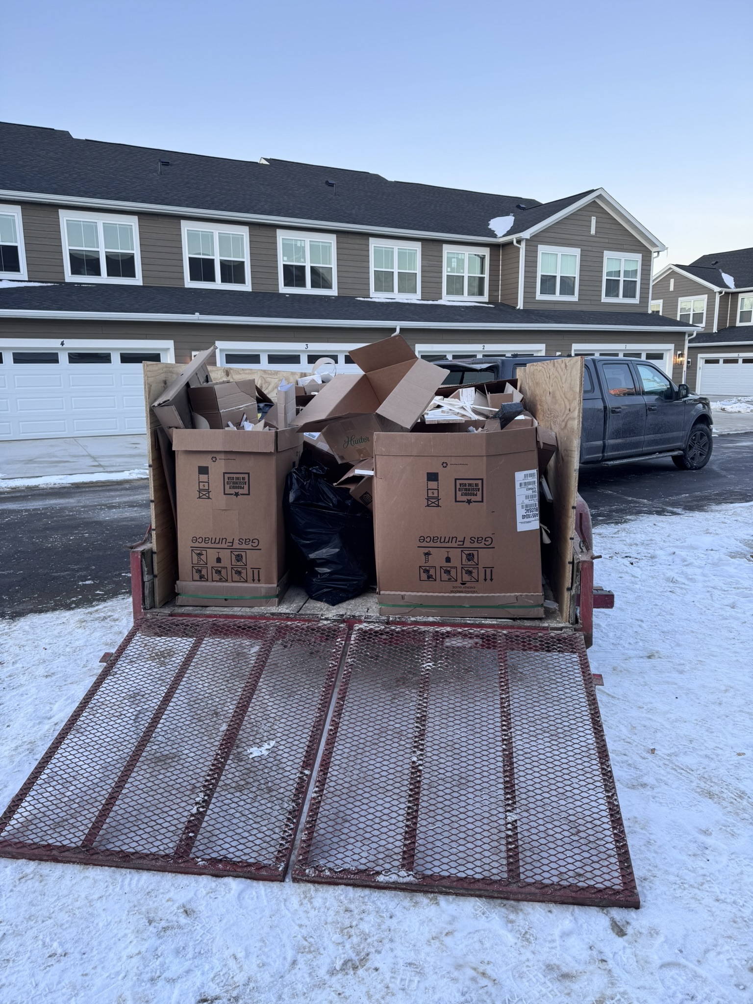 After photo of a job site cleanup